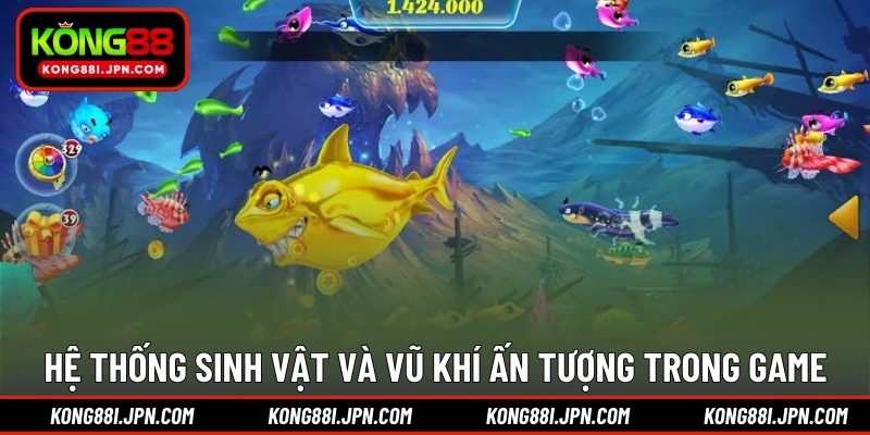 Hệ thống sinh vật và vũ khí ấn tượng trong game