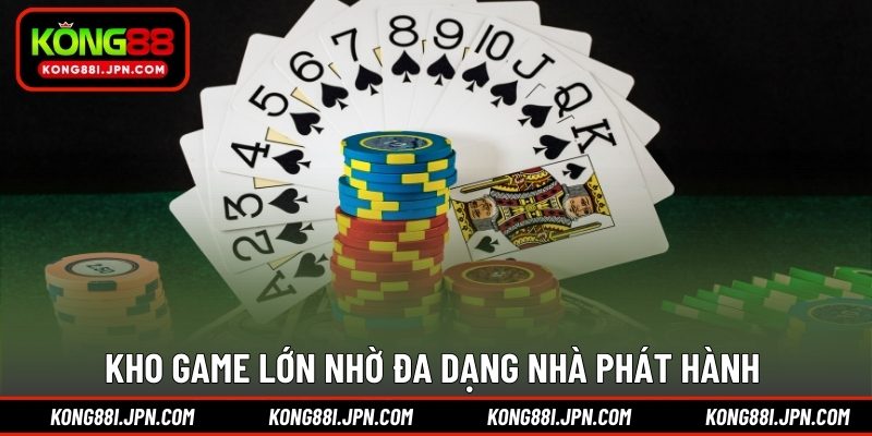 Kho game lớn nhờ đa dạng nhà phát hành